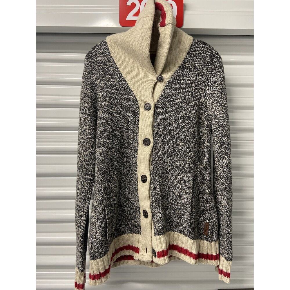 Roots Cabin Womens XL Wool Cardigan Sweater 20.5 X 28 Inches - Picture 2 of 6